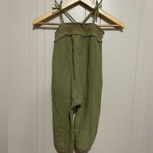 Old Navy olive green romper